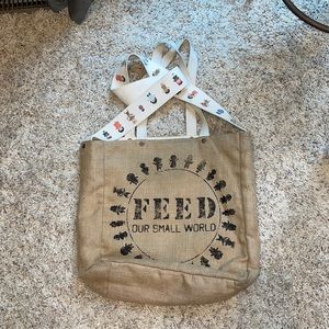 FEED tote bag. With handles and shoulder strap.